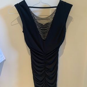 BCX bodycon dress with sequins at the back.